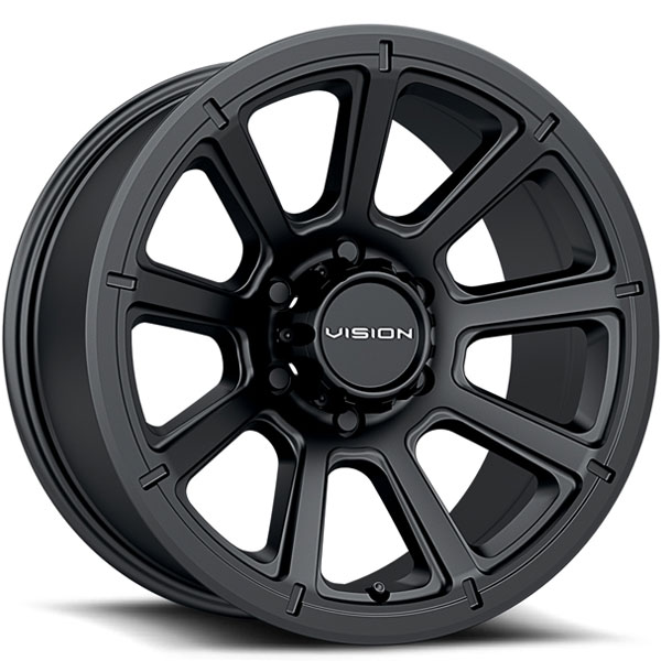 Vision 353 Turbine Matte Black 6 Lug