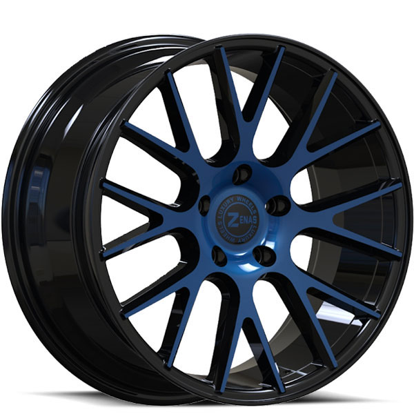 Zenas ZW03 Gloss Black with Blue Face