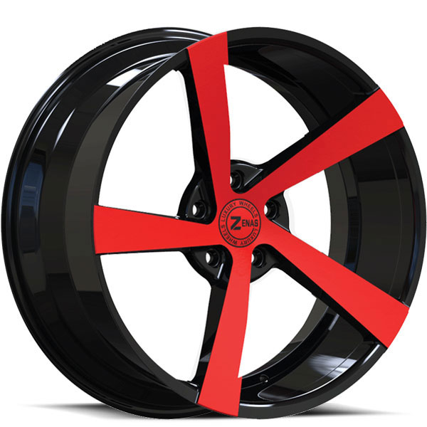 Zenas ZW15 Gloss Black with Red Face